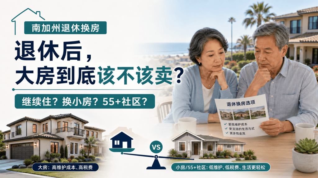 南加州退休换房：退休后，大房到底该不该卖？