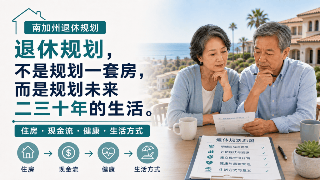 退休规划，不是规划一套房，而是规划未来二三十年的生活。